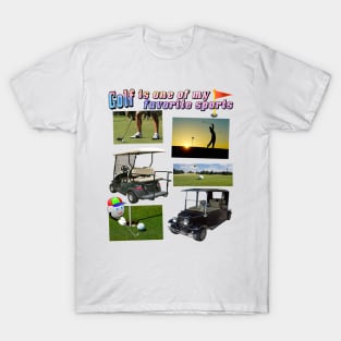 Golf Shirt "GOLF IS ONE OF MY FAVORITE SPORTS" Golfer gifts T-Shirt